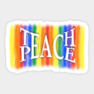 Teach Peace Sticker